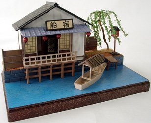 3F 河合商会 1/60 風物詩シリーズ No.10 船宿 塗装済み完成品 置物 Amazon | 河合商会 風物詩シリーズ 1/60 船宿 組立キット | プラモデル